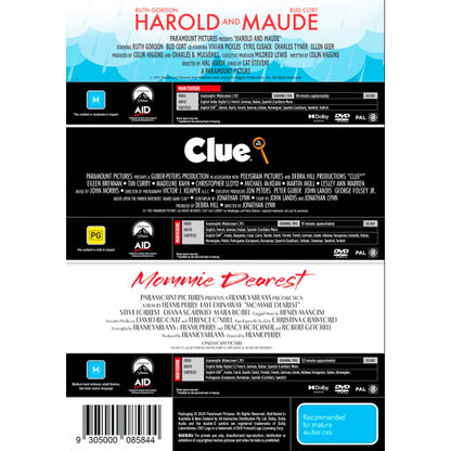 Cult Classics Triple Feature (Harold & Maude / Mommie Dearest / Clue) DVD Box Set