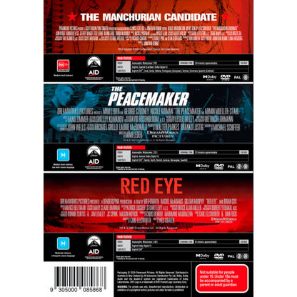 Political Thrills Triple Feature (The Manchurian Candidate / The Peacemaker / Red Eye) DVD Box Set