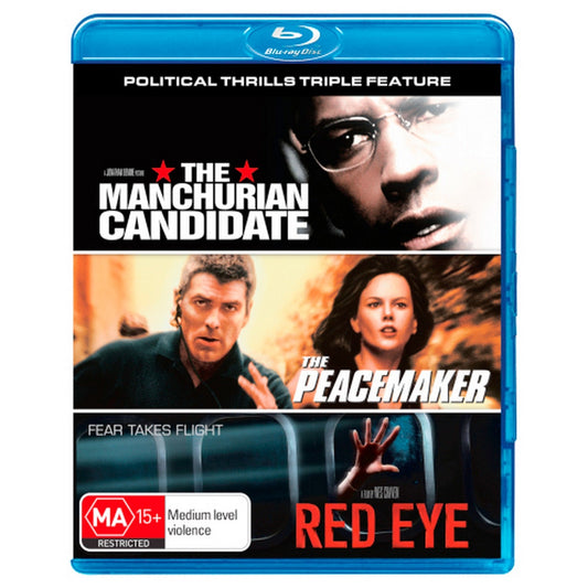 Political Thrills Triple Feature (The Manchurian Candidate / The Peacemaker / Red Eye) Blu-Ray Box Set