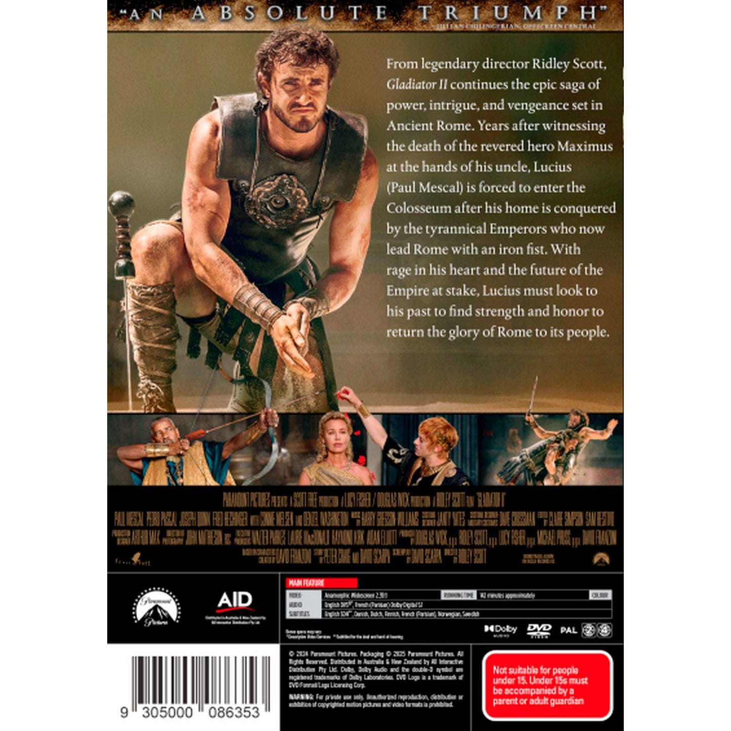 Gladiator II DVD