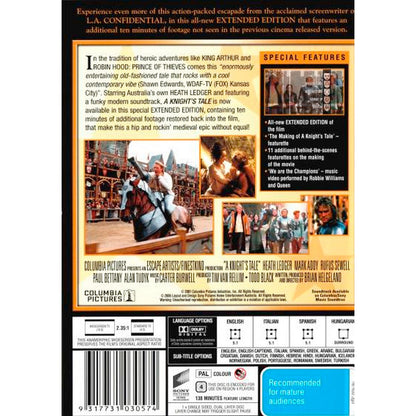 A Knight's Tale (Extended Edition) DVD