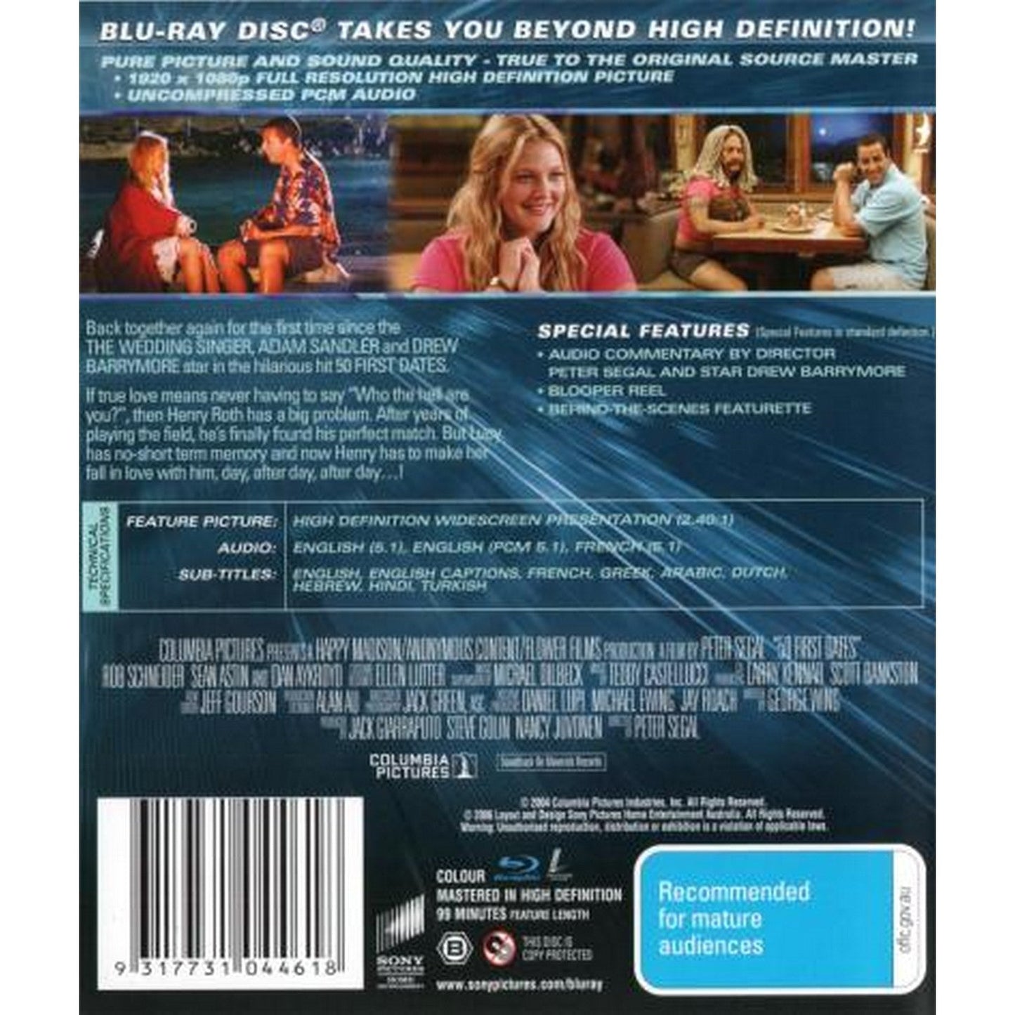 50 First Dates Blu-Ray