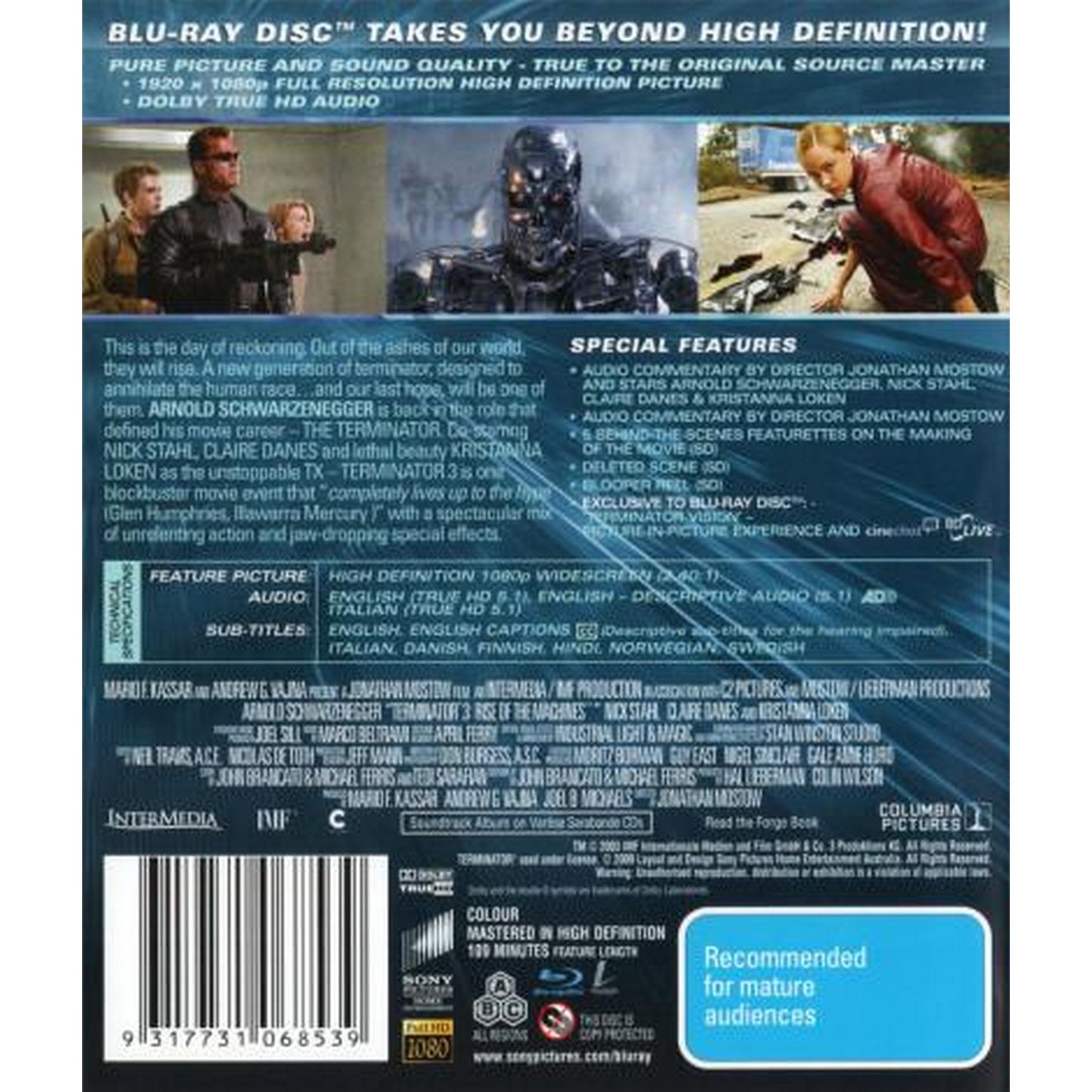 Terminator 3: Rise of the Machines Blu-Ray