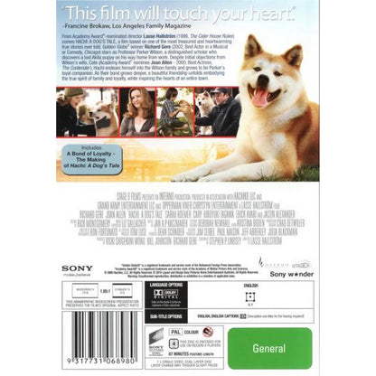 Hachi: A Dog's Tale DVD