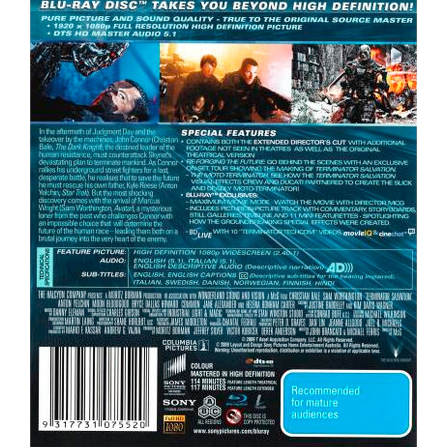 Terminator: Salvation (Director's Cut) Blu-Ray