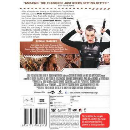 Resident Evil: Afterlife DVD