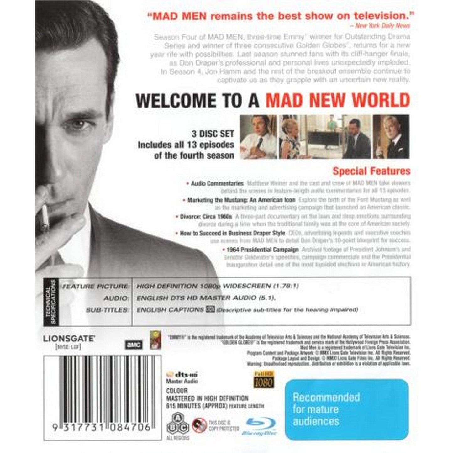 Mad Men: Season 4 Blu-Ray