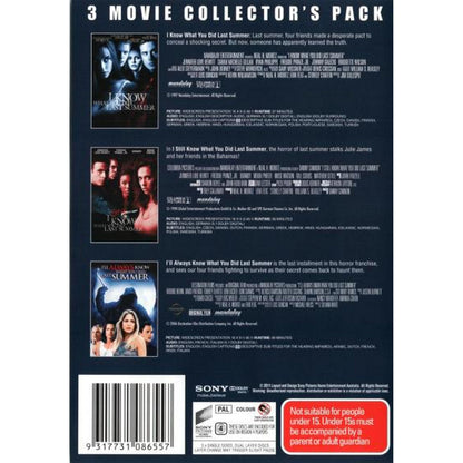 I Know What You Did Last Summer / I Still Know What You Did Last Summer / I'll Always Know What You Did Last Summer (3 Movie Collector's Pack) DVD Box Set