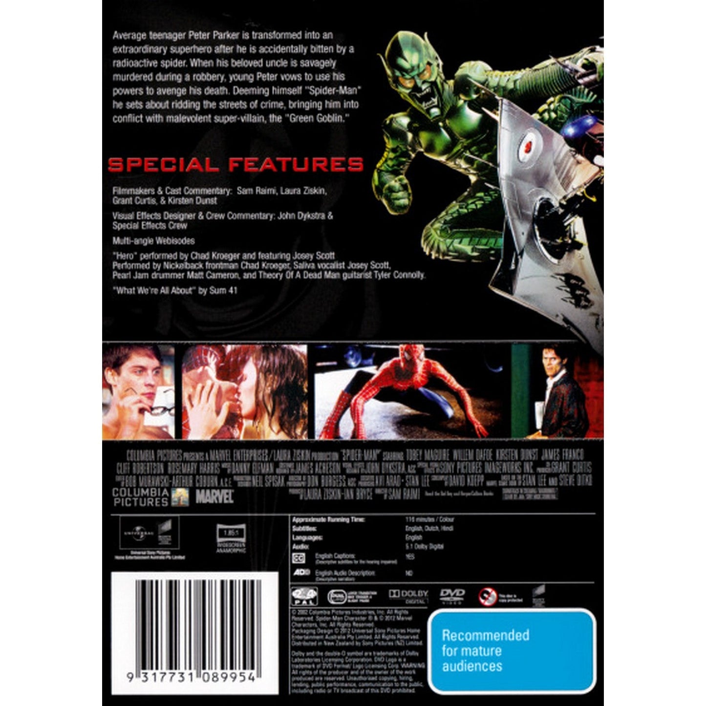 Spider-Man 1 DVD