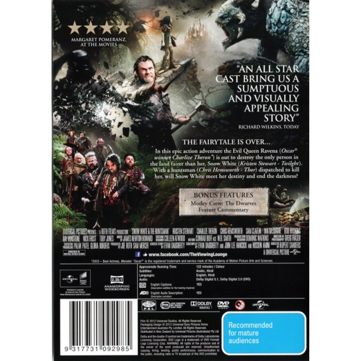 Snow White & the Huntsman DVD