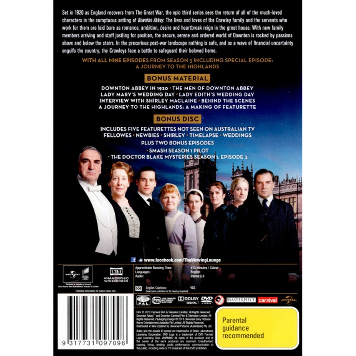 Downton Abbey: Season 3 DVD