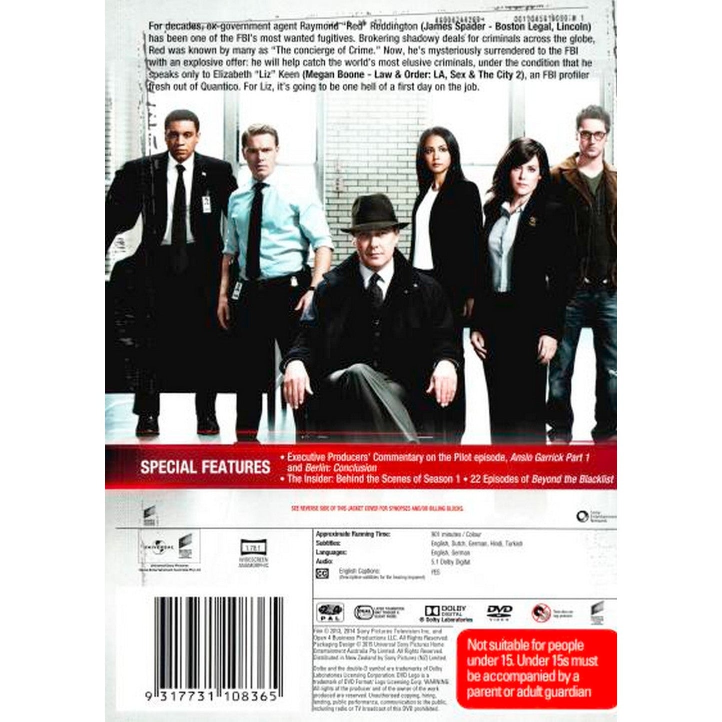 The Blacklist: Season 1 DVD