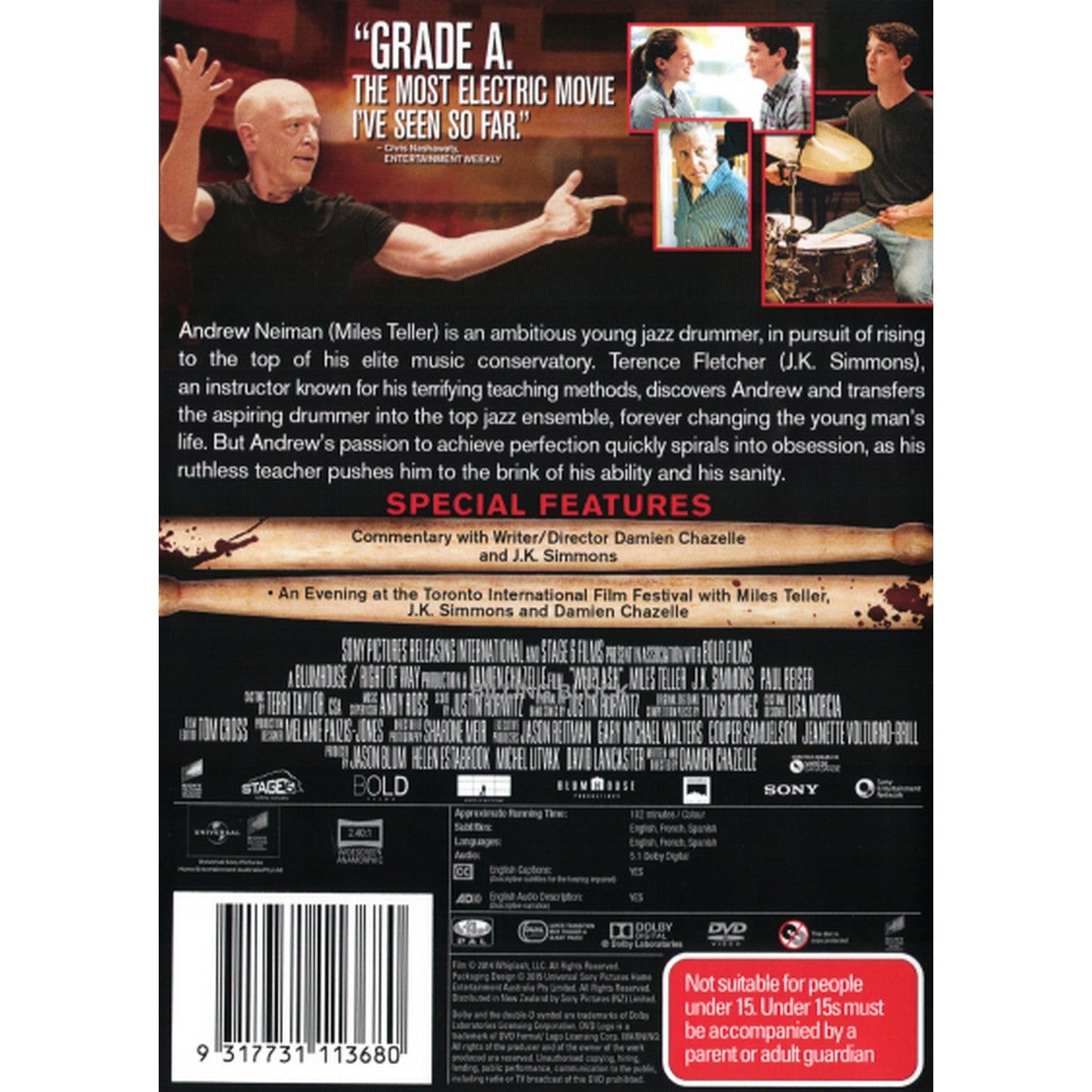 Whiplash  DVD