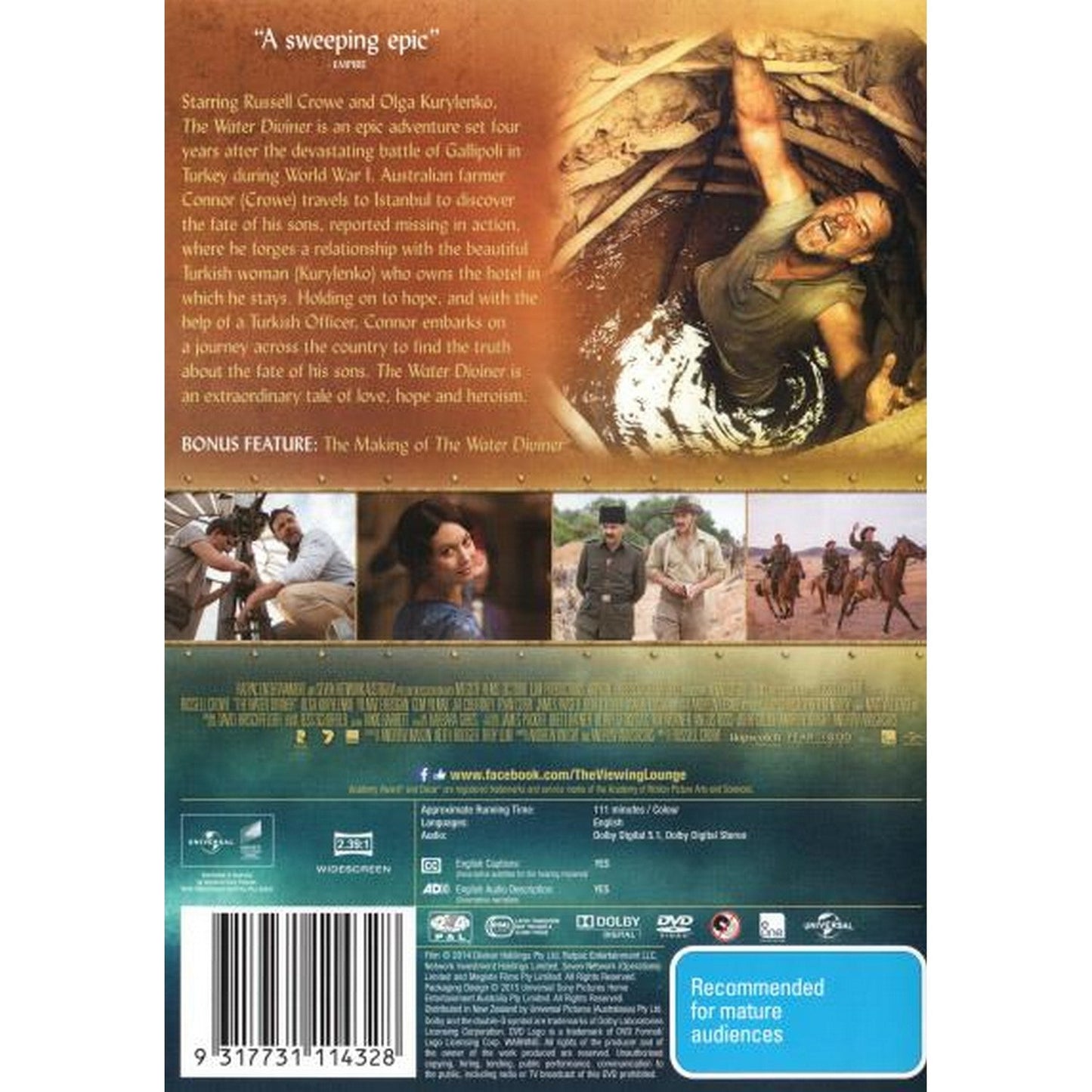 The Water Diviner DVD