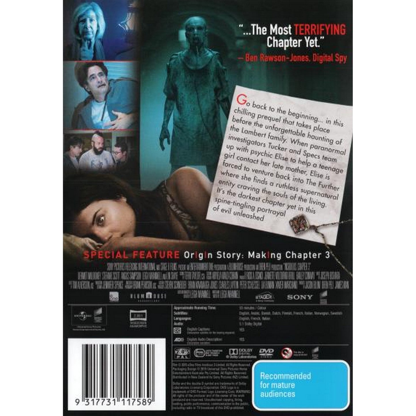 Insidious: Chapter 3 DVD