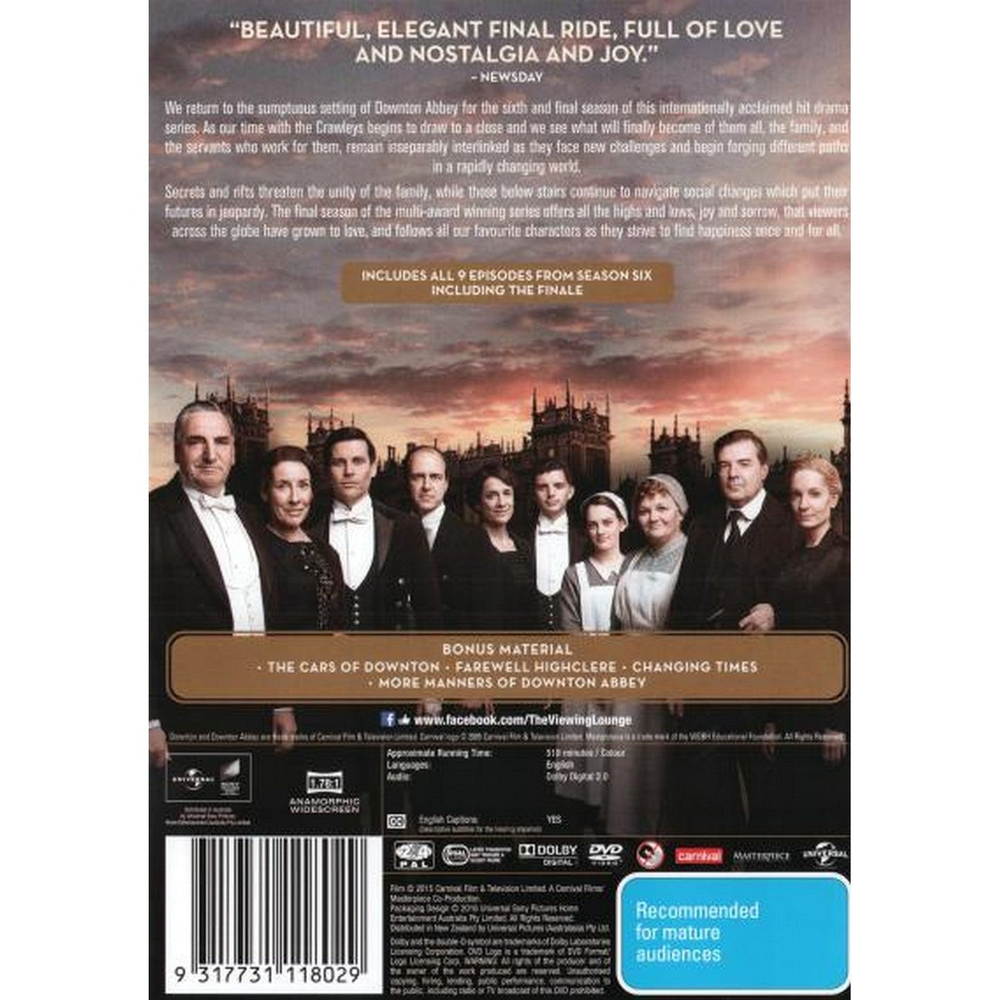 Downton Abbey: Season 6 DVD