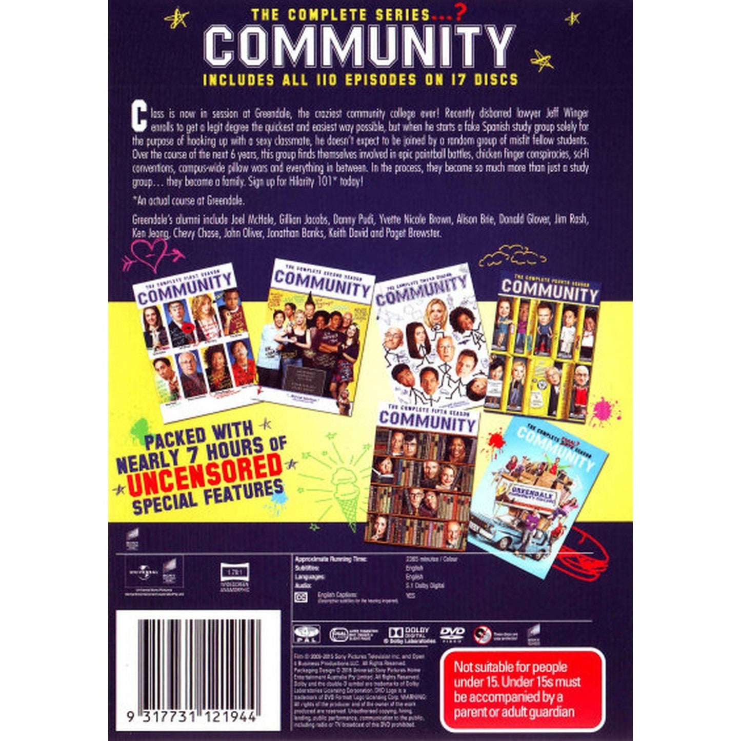 Community: The Complete Series (Seasons 1 - 6) DVD Box Set