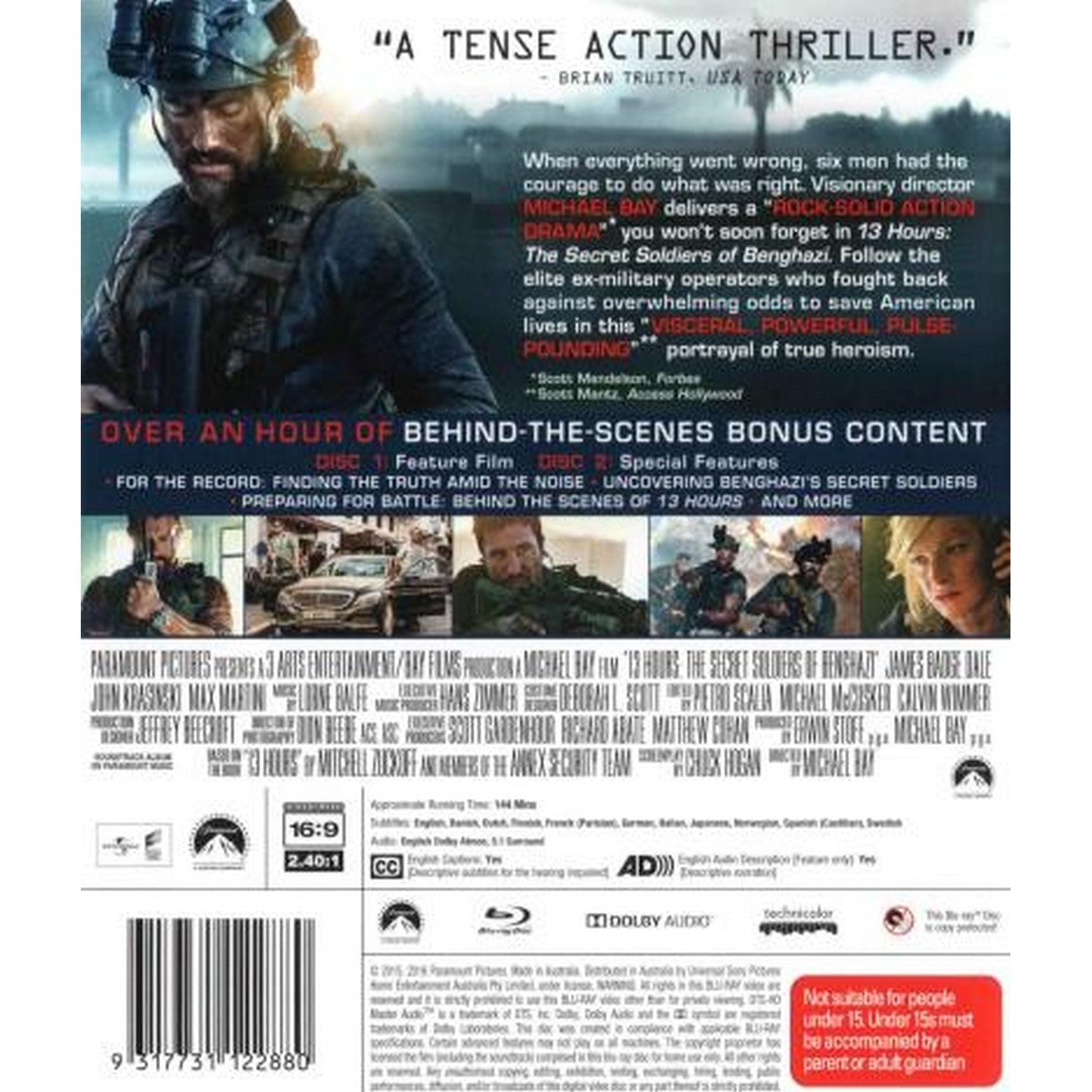 13 Hours: The Secret Soldiers of Benghazi Blu-Ray