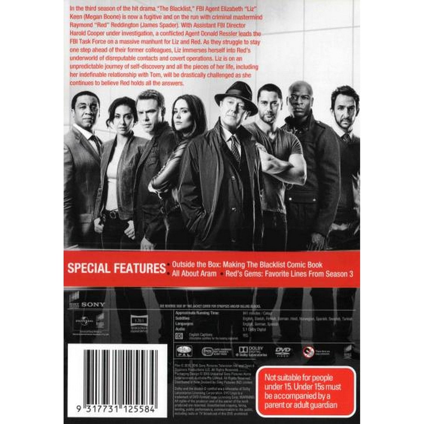 The Blacklist: Season 3 DVD