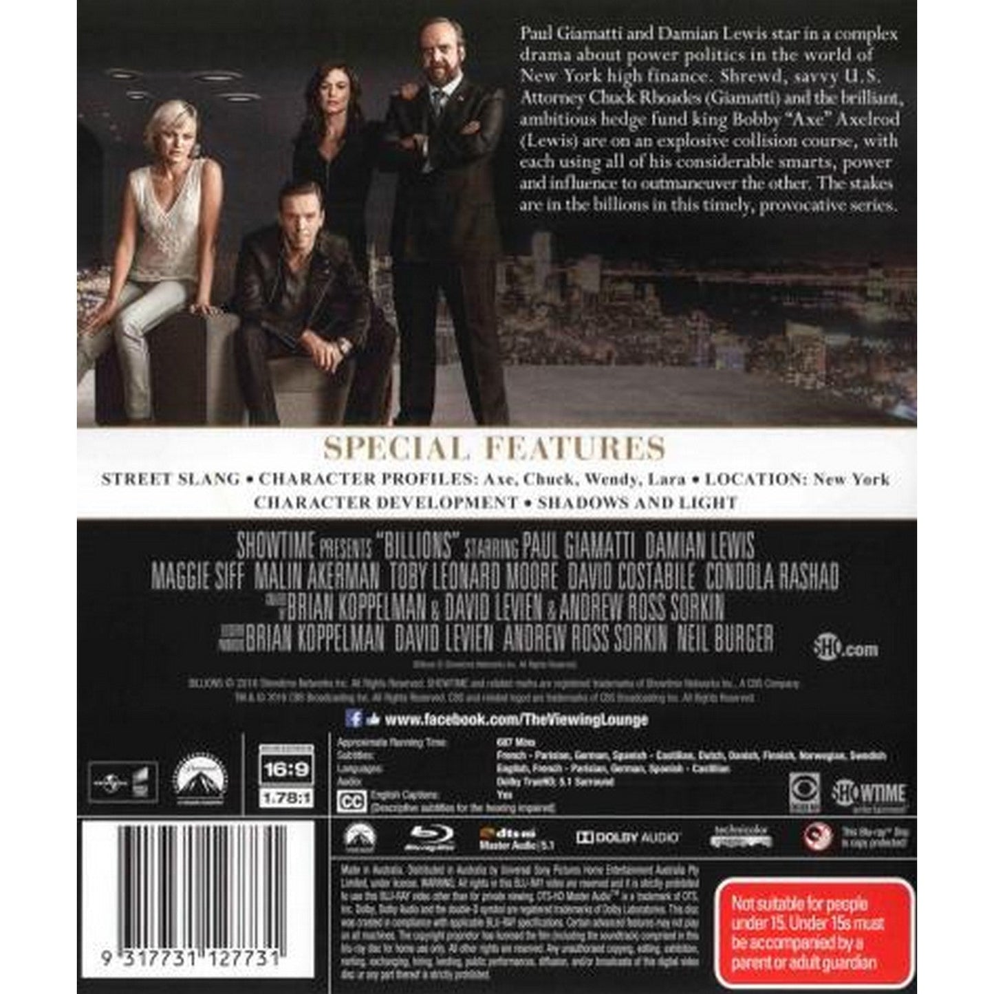 Billions: Season 1 Blu-Ray