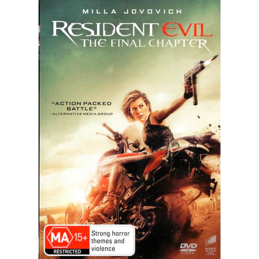 Resident Evil: The Final Chapter DVD