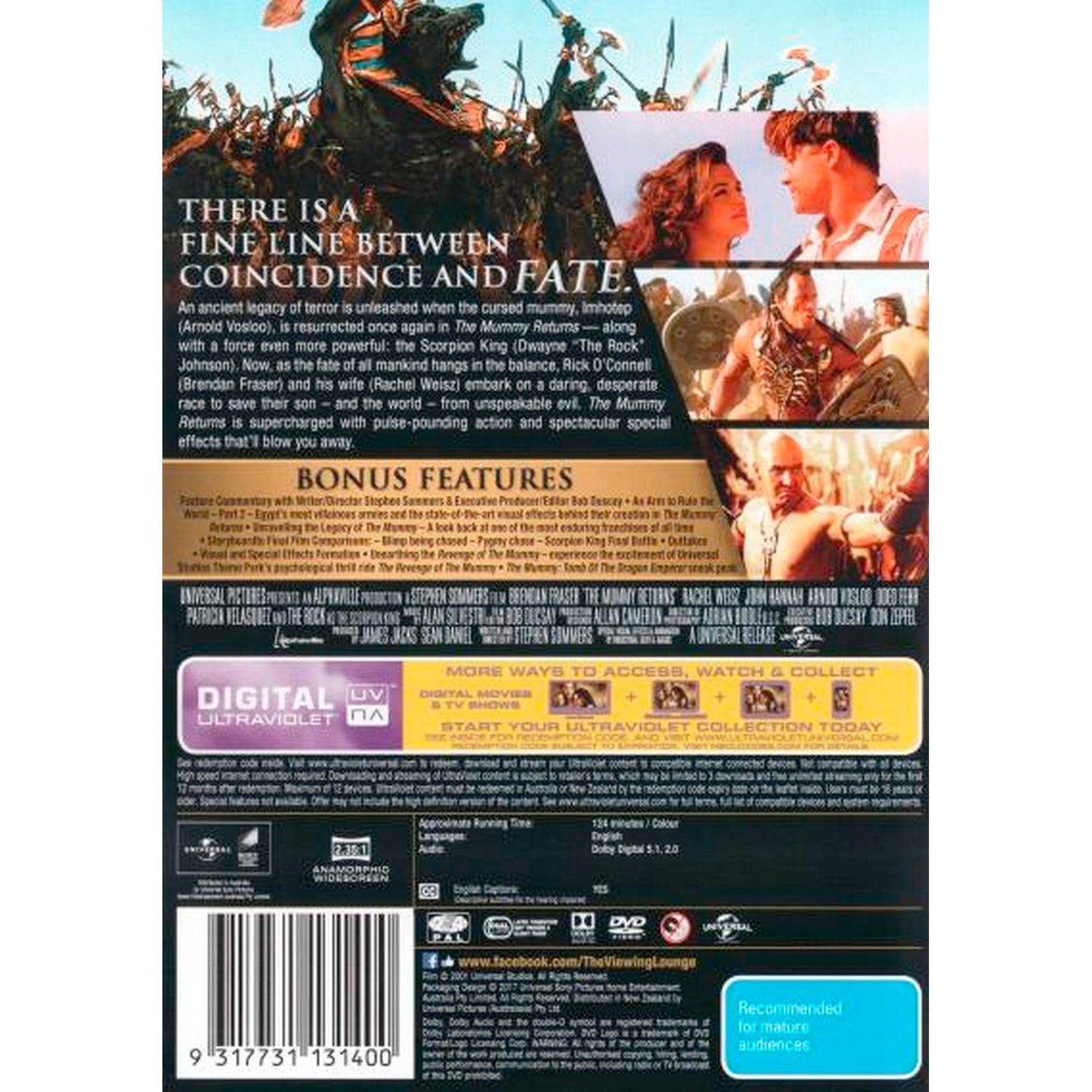 The Mummy Returns  DVD