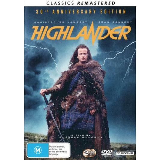 Highlander (1986) (30th Anniversary + Remastered) DVD