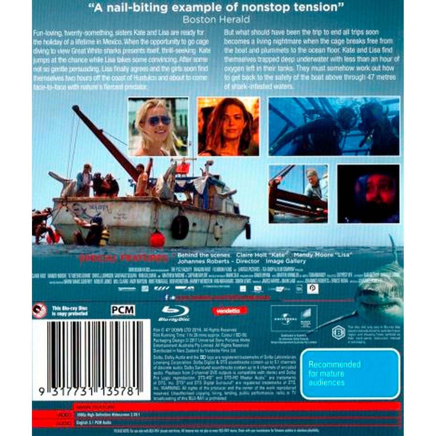 47 Metres Down Blu-Ray