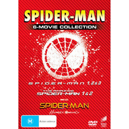 Spider-Man Collection (Spider-Man/Spider-Man 2/Spider-Man 3/Amazing Spider-Man/Amazing Spider-Man 2/Spider-Man: Homecoming) DVD Box Set