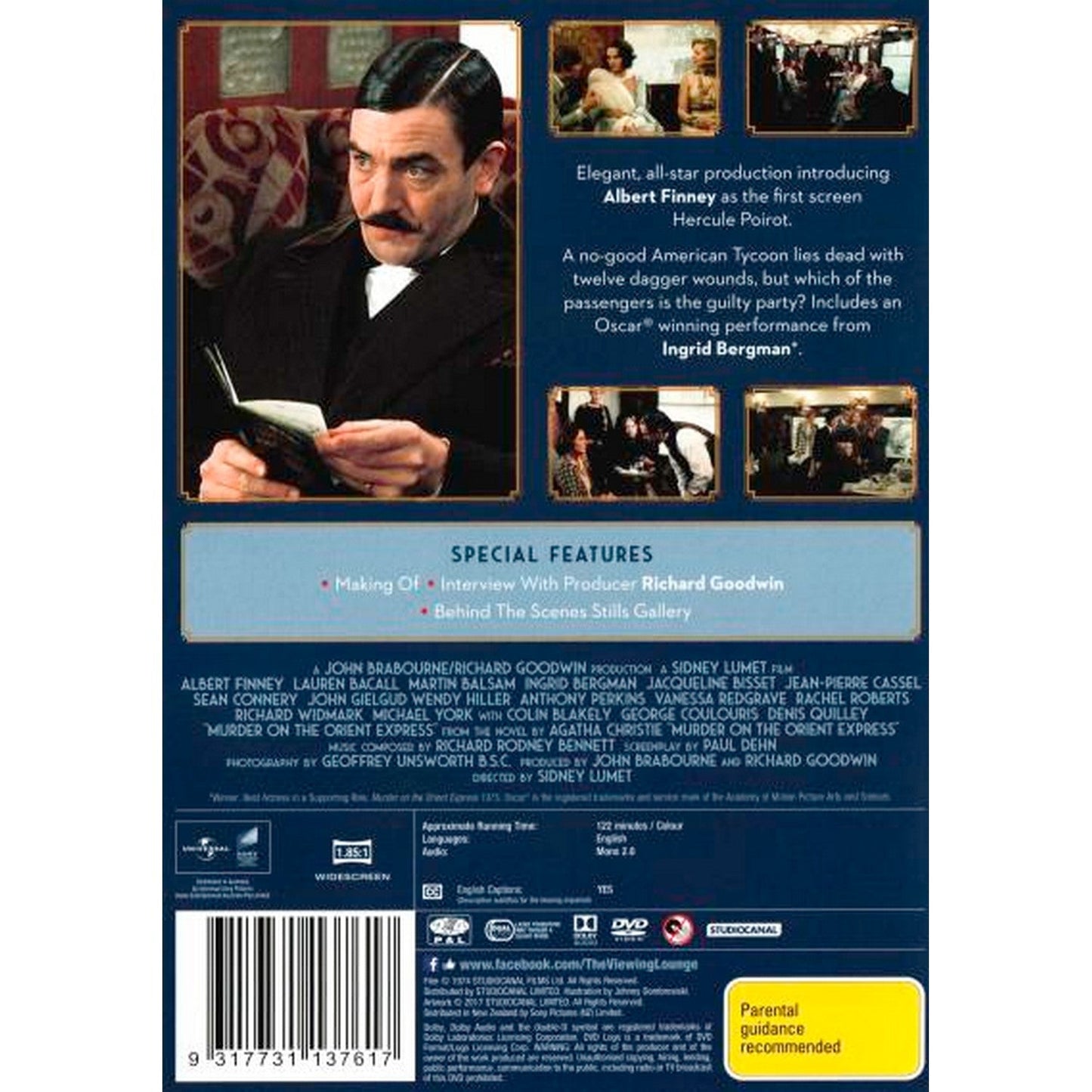 Murder on the Orient Express (Agatha Christie's) (1974) (Classics Remastered) DVD