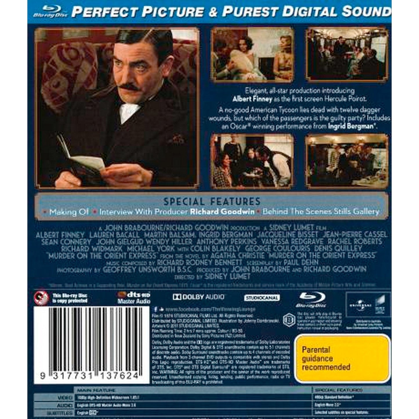 Murder on the Orient Express (Agatha Christie's) (1974) (Classics Remastered) Blu-Ray