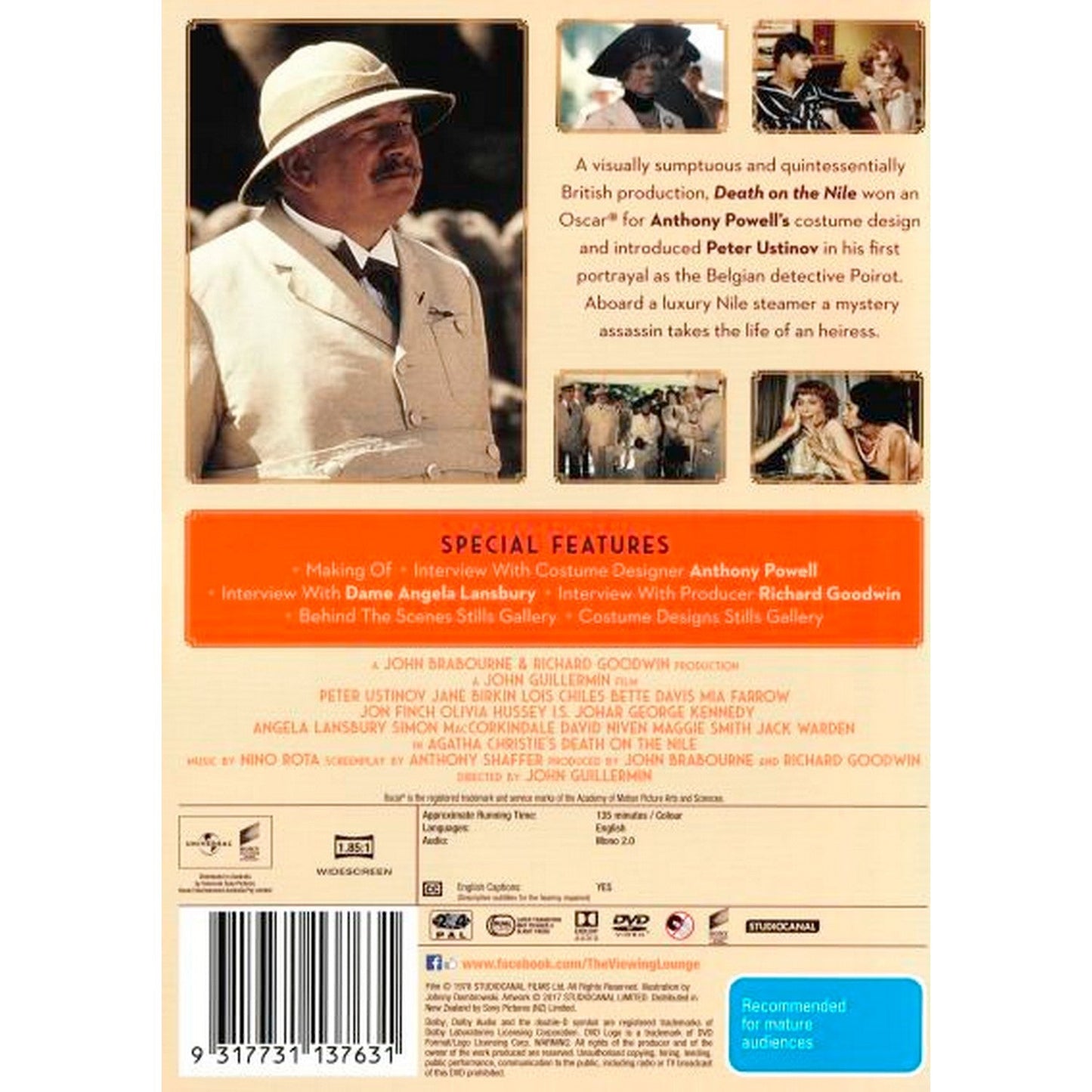 Death on the Nile (Agatha Christie's) (Classics Remastered) DVD