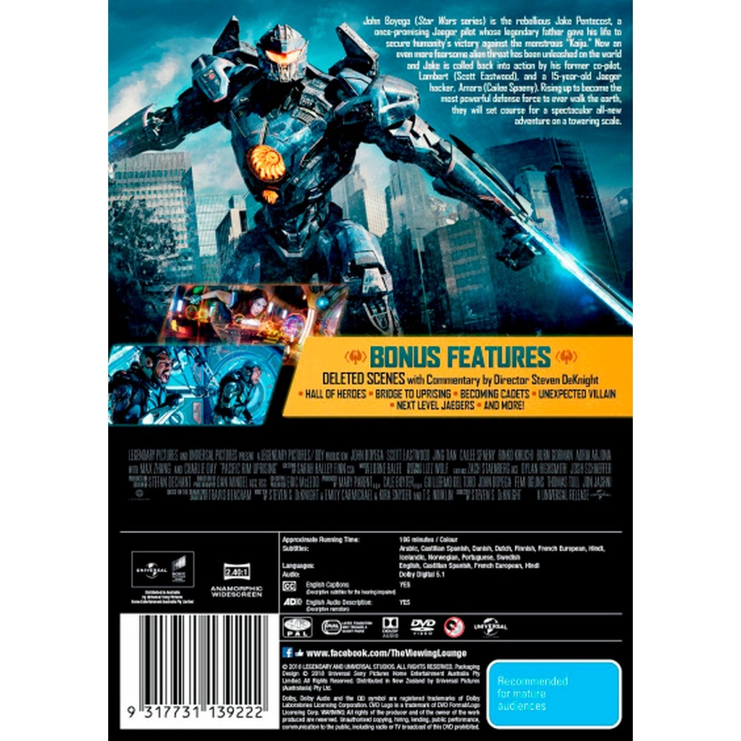 Pacific Rim: Uprising DVD