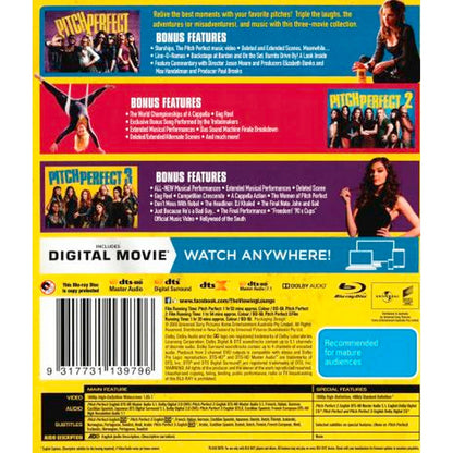 Pitch Perfect Trilogy (Pitch Perfect / Pitch Perfect 2 / Pitch Perfect 3) Blu-Ray Box Set