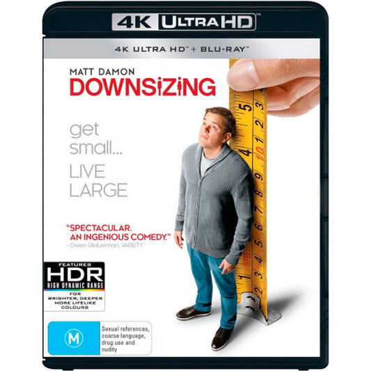 Downsizing 4K UltraHD + Blu-Ray