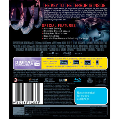 Insidious: The Last Key Blu-Ray