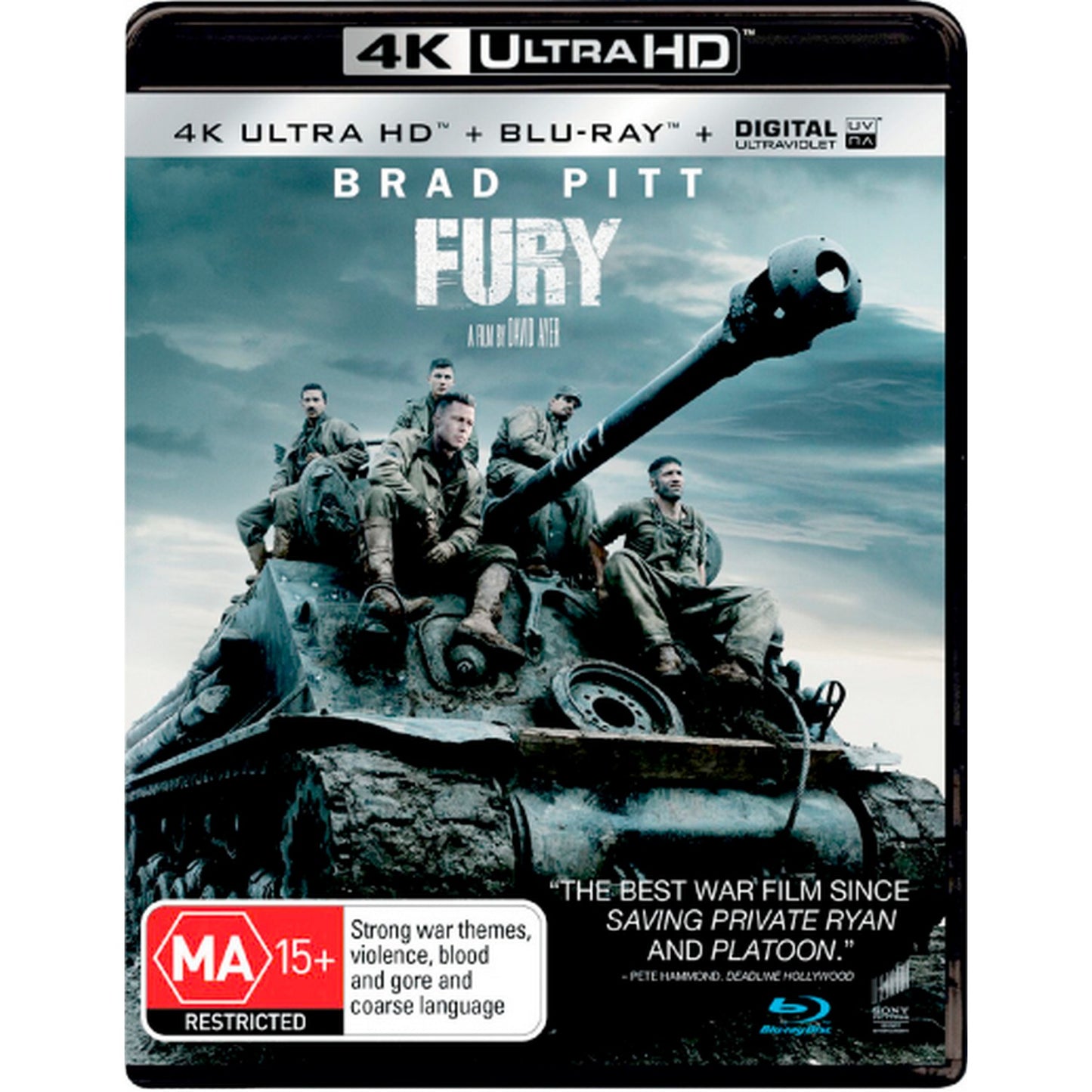 Fury (2014) 4K UltraHD + Blu-Ray