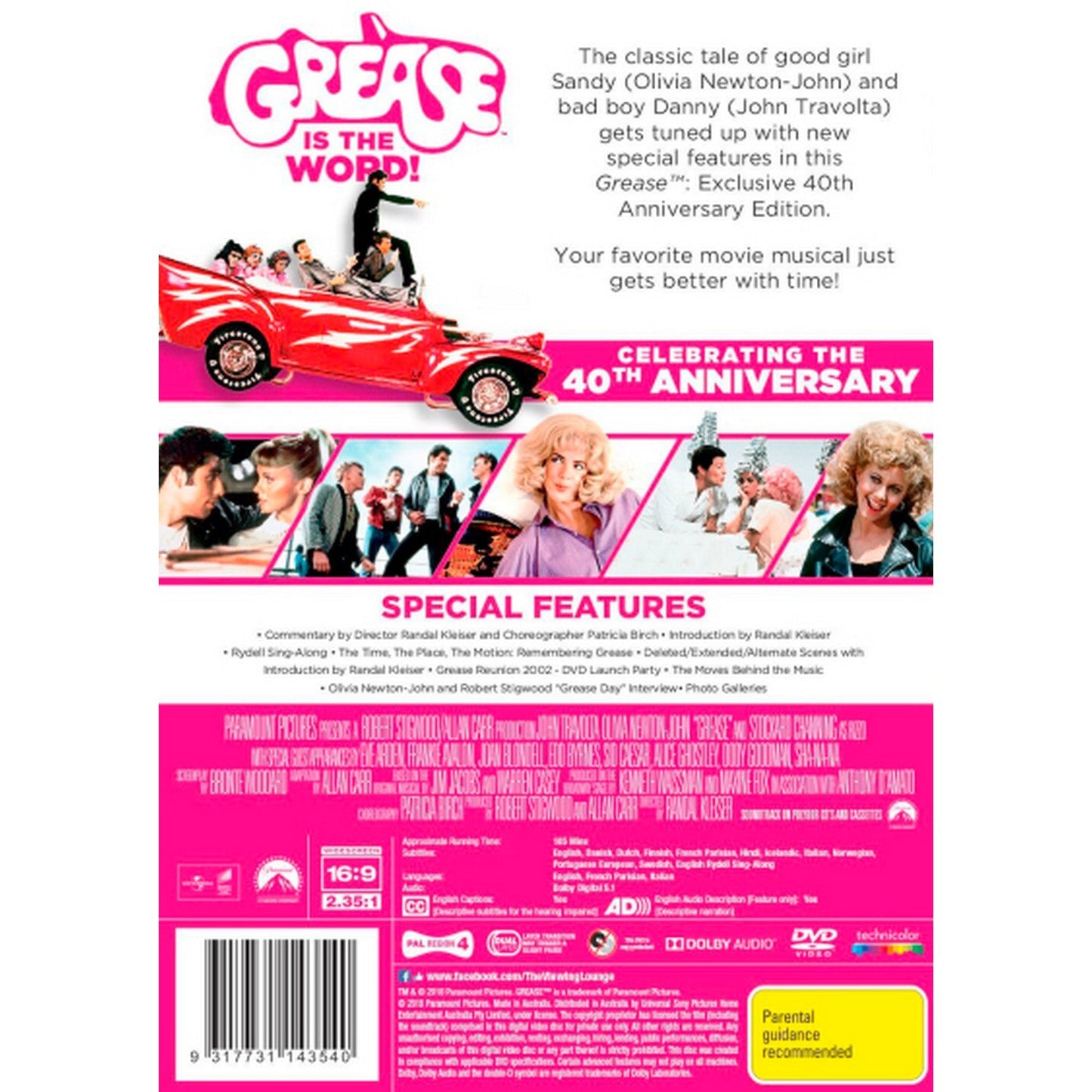 Grease (40th Anniversary Edition) DVD