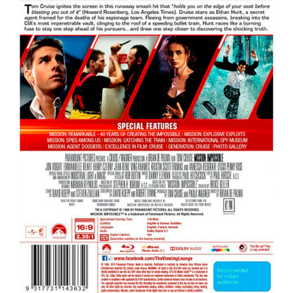 M:I (Mission: Impossible) Blu-Ray