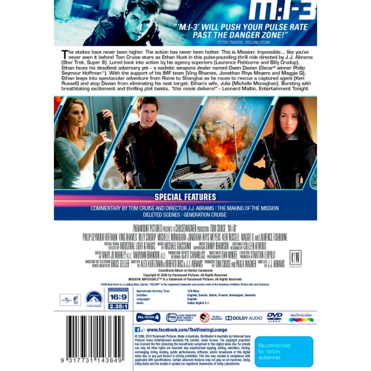 M:I-3 (Mission: Impossible 3) DVD