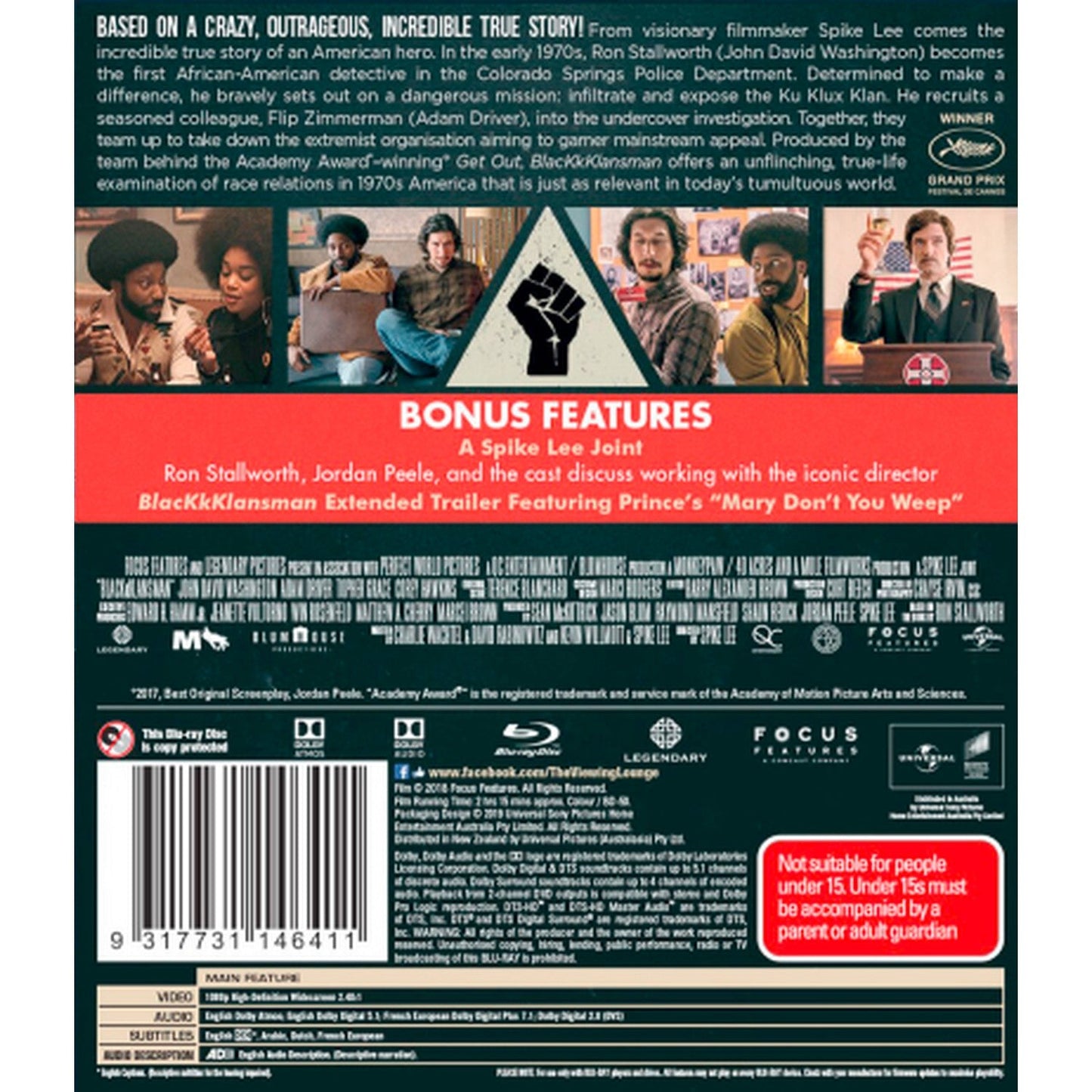 BlacKkKlansman Blu-Ray