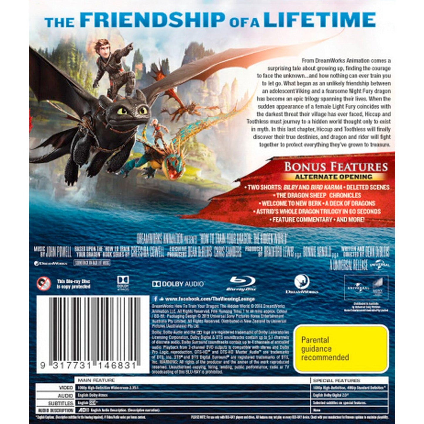 How to Train Your Dragon: The Hidden World (Blu-ray) Blu-Ray