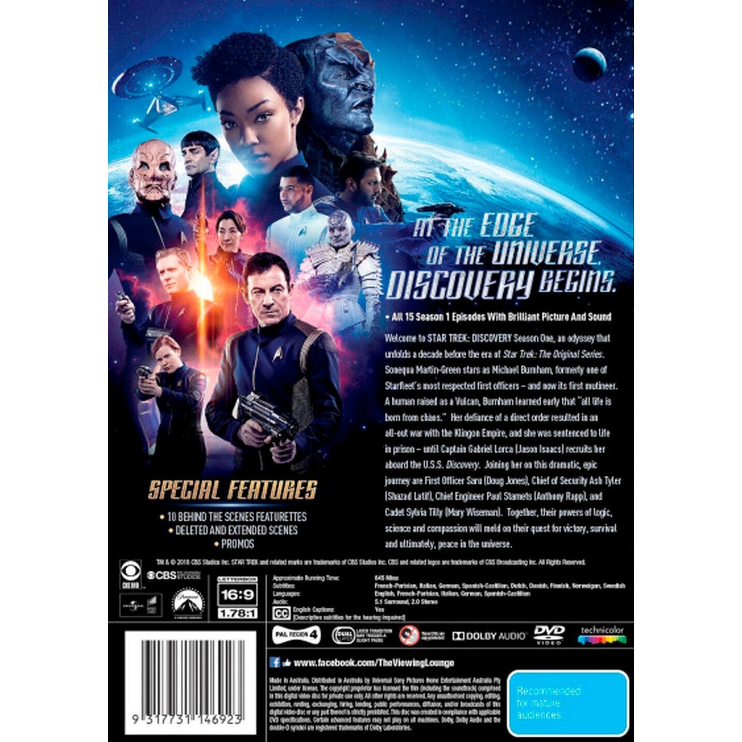 Star Trek: Discovery - Season 1 DVD