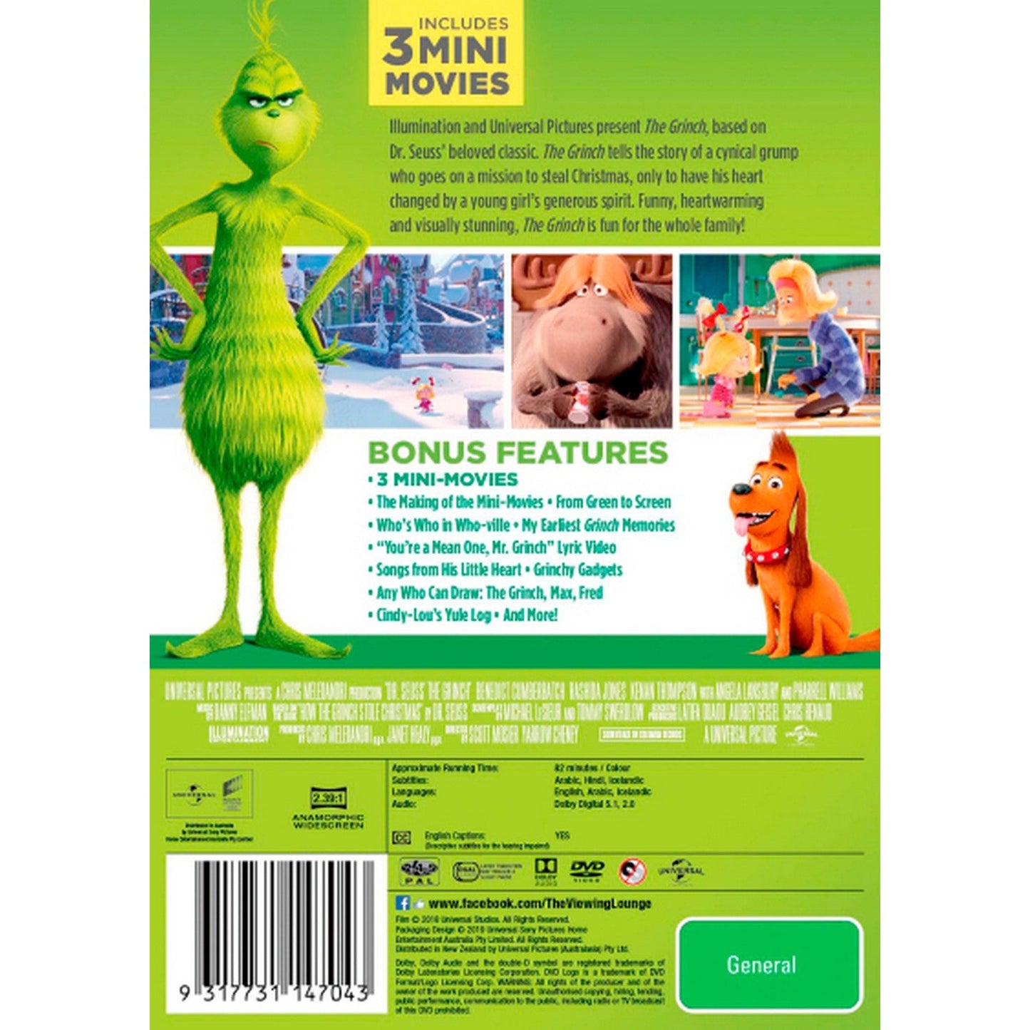 The Grinch (Dr. Seuss') (2018) DVD