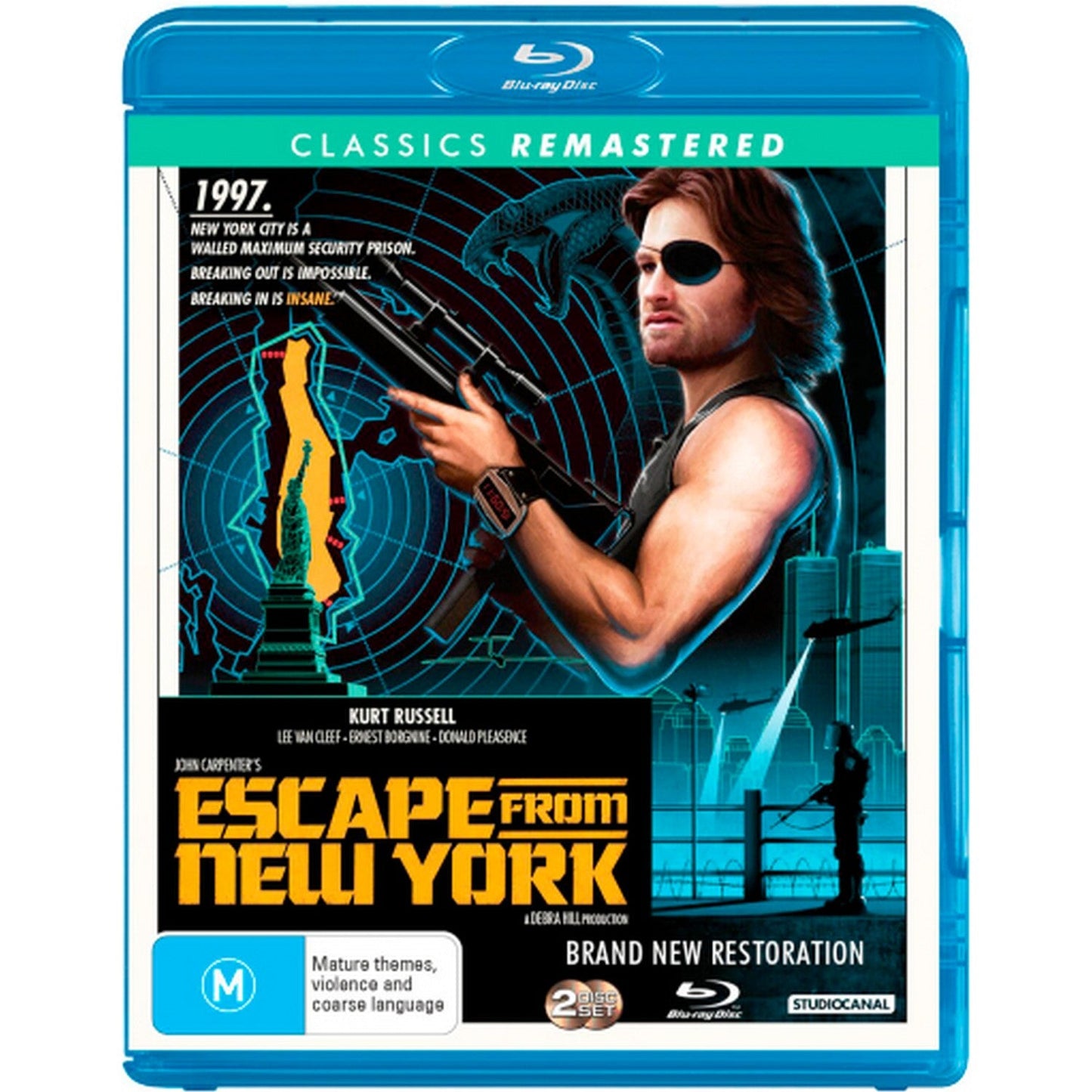 Escape from New York (1981) (John Carpenter's) (Classics Remastered) Blu-Ray