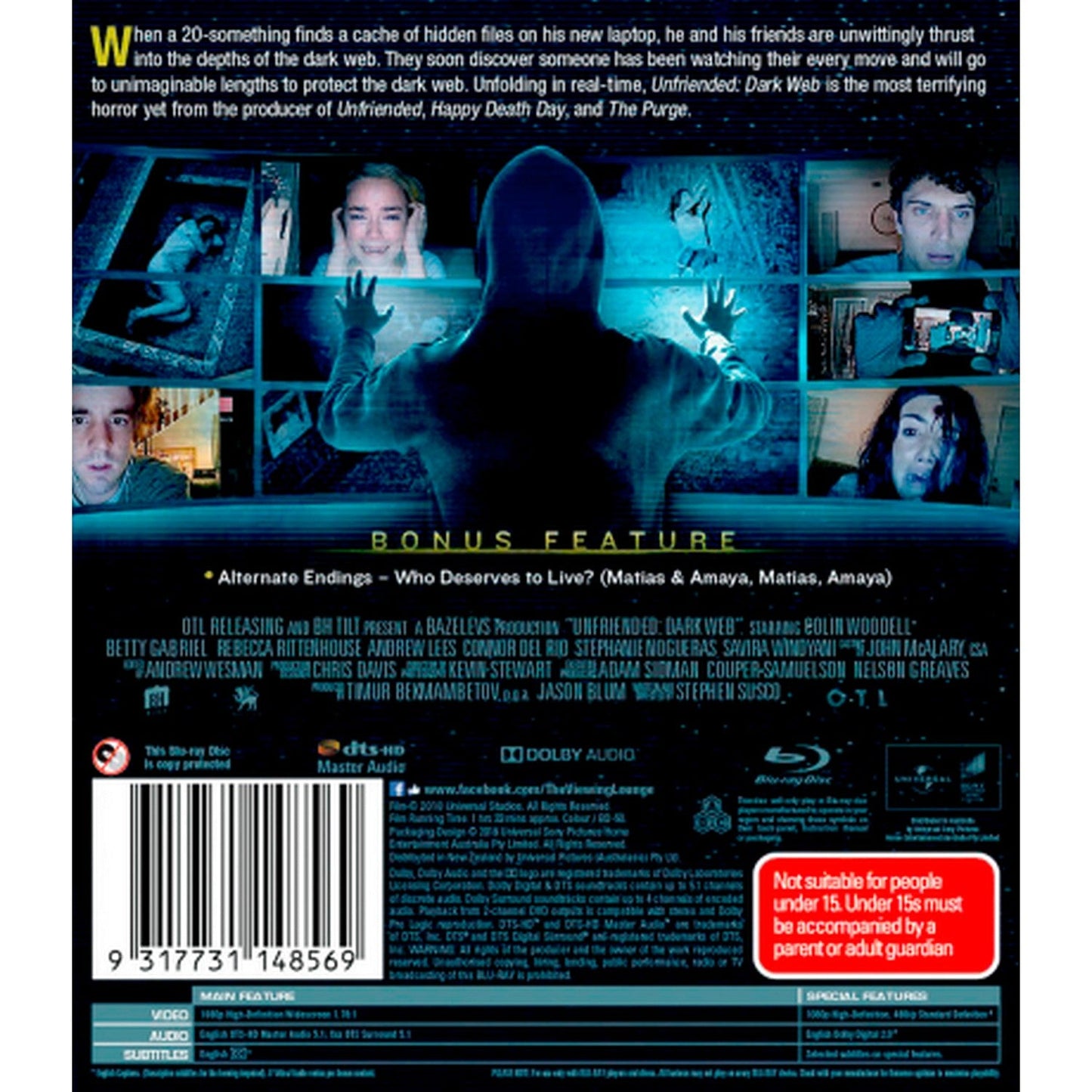 Unfriended: Dark Web Blu-Ray