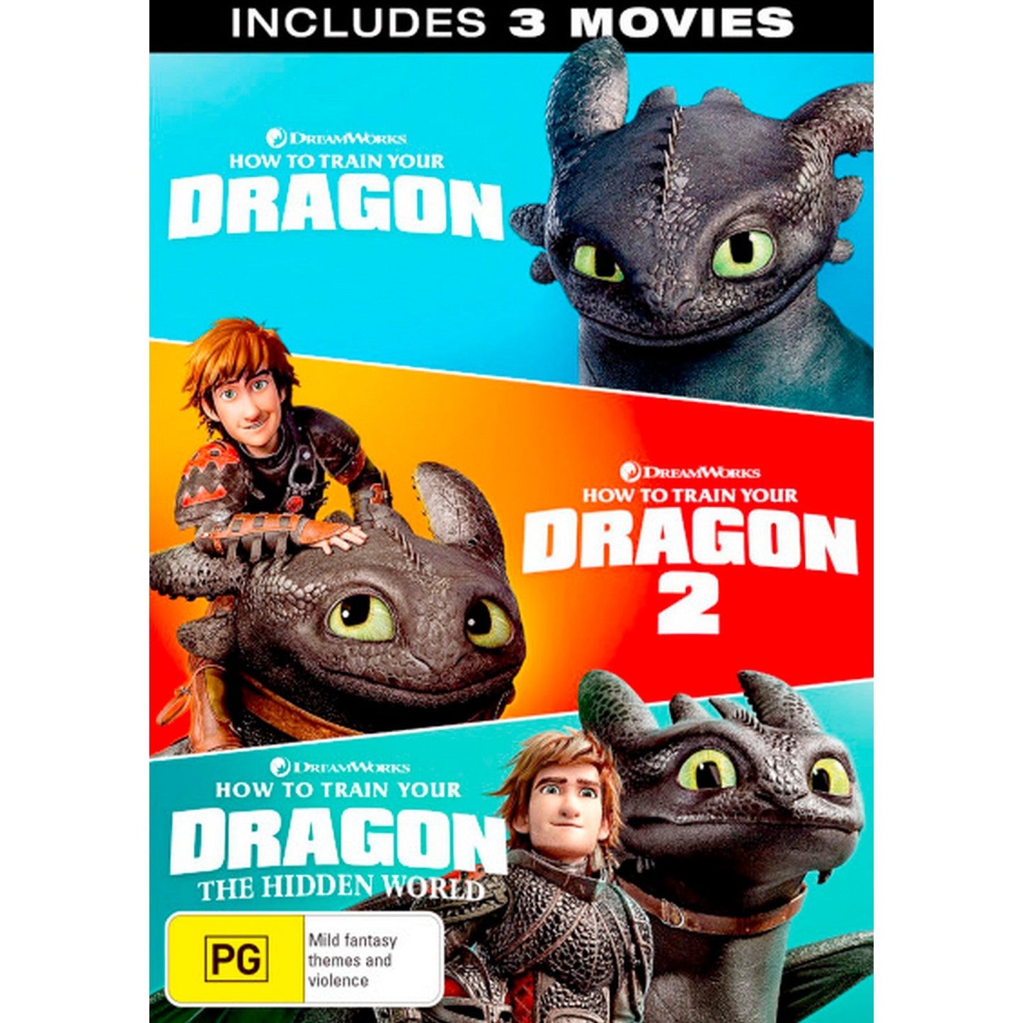 How to Train Your Dragon / How to Train Your Dragon 2 / How to Train Your Dragon: The Hidden World DVD Box Set