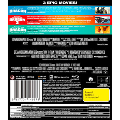 How to Train Your Dragon / How to Train Your Dragon 2 / How to Train Your Dragon: The Hidden World Blu-Ray Box Set