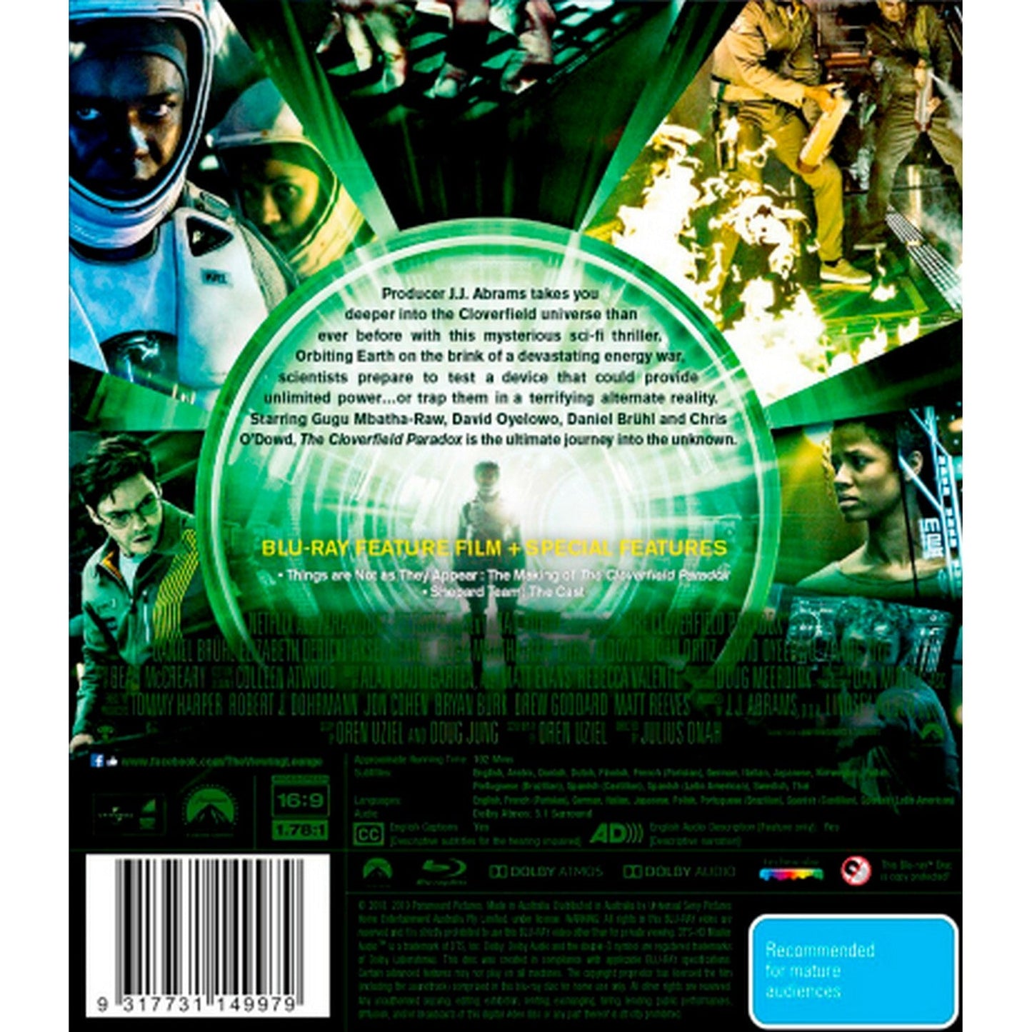 The Cloverfield Paradox Blu-Ray