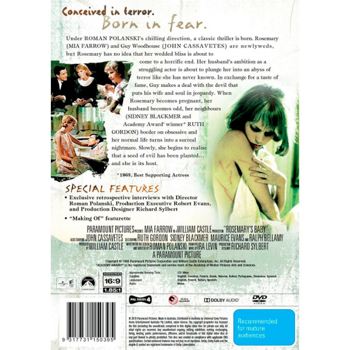 Rosemary's Baby (1968) DVD